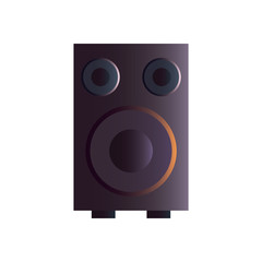 Isolated speaker gradient style icon vector design