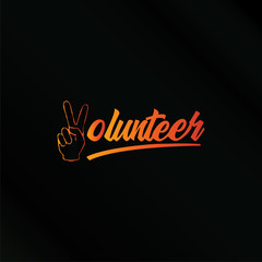 Volunteer Logo Template for Charity or Philanthropies