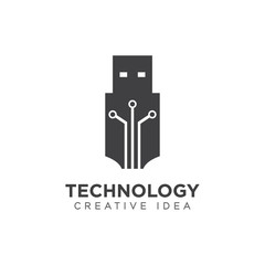 Technology Logo Icon Design Vector