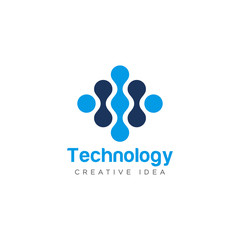 Technology Logo Icon Design Vector