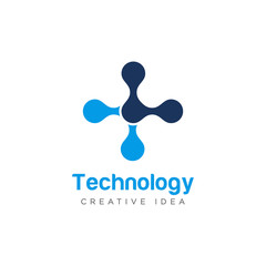 Technology Logo Icon Design Vector