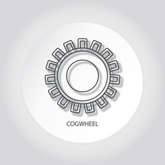 Cogwheels line icon