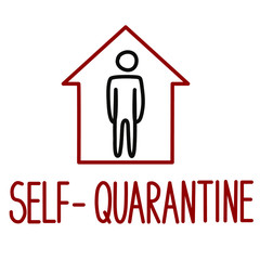 Quarantine. Stay home. Coronavirus. COVID-19. Vector illustration.