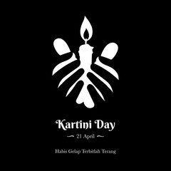 Fototapeta na wymiar Kartini Day Logo Celebration