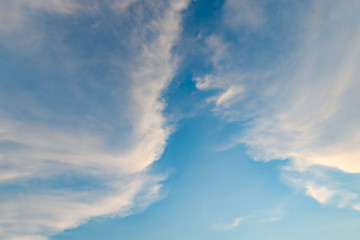 blue sky with white clouds