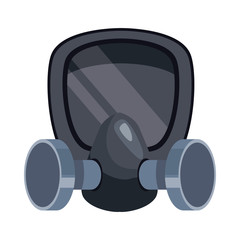 biohazard mask equipment isolated icon