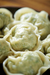 dumplings on a plate