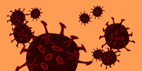 graphic of a corona virus