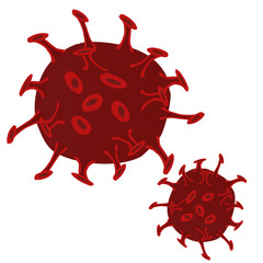 graphic of a corona virus