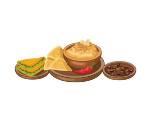 quesadillas and nachos delicious mexican food