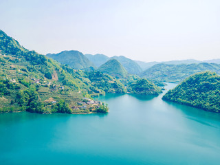 Landscape of Qingjiang Gallery,located in Yichang,Hubei,China