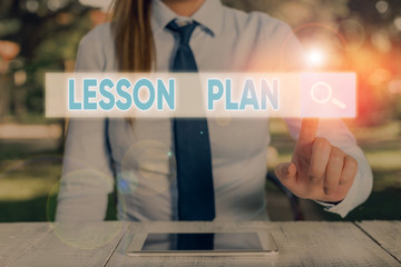 Handwriting text writing Lesson Plan. Conceptual photo a teacher s is detailed description of the...