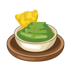 nachos with guacamole mexican food