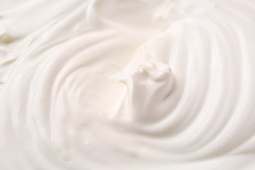 Fototapeta na wymiar Texture of tasty sour cream, closeup