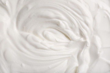 Fototapeta na wymiar Texture of tasty sour cream, closeup