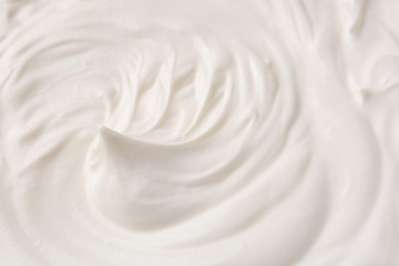 Obraz na płótnie Canvas Texture of tasty sour cream, closeup