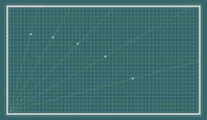 Self healing cutting mat. Cut board with a metric measuring grid