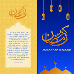 Ramadhan kareem abstract gold luxury background