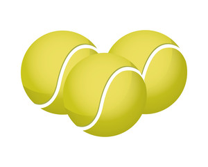 tennis balls sport equipment icons