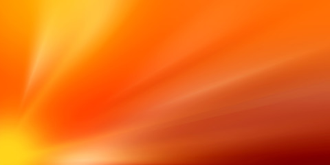 Orange and red sunbeam burst of light