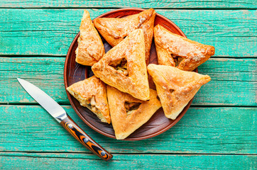 Russian chicken pie or kurnik © nikolaydonetsk