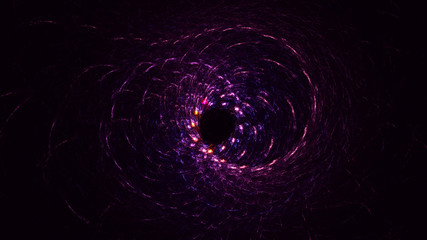 3D rendering abstract circle light background