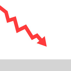 Loss business concept. Vector illustration. Eps 10.