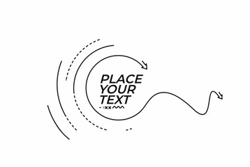 Flat linear promotion geometric shapes banner, scroll,  sticker, badge, price tag, poster.