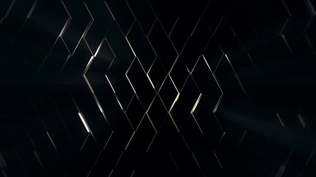 3d render animation, abstract rhomb geometric surface with backlit, minimal rhomb grid pattern, trendy technology background with rhomb pattern