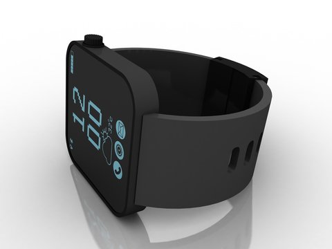 3d rendering fitness bracelet smart watch 