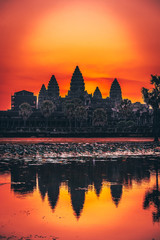 Fototapeta na wymiar Angkor Wat at sunrise, Siem Reap, Cambodia