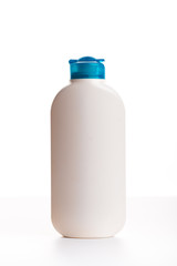 Plastic bottle of household cleaning product isolated on a white background. cosmetic product. House cleaning