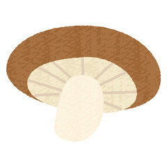 手描き風かわいいきのこ-mushroom illustration