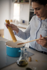  She's a professional in the kitchen.