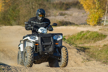 ATV 4x4 sports utility vehicle driving