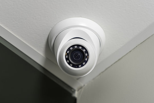 CCTV. Office portable surveillance camera. Control of ongoing events in the room.