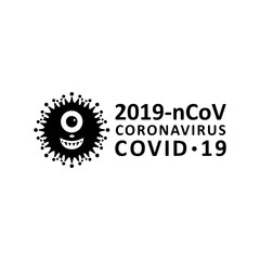 Coronavirus virus Covid -19 Cell Icon 2019-nCoV logo