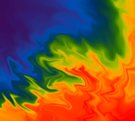 Abstract rainbow unicorn background. Blurred colorful rainbow background. Mesh background of rainbow colors.Symbol of LGBT. Curled linear rainbow pattern. Vector sketch illustration of diffusion flowi