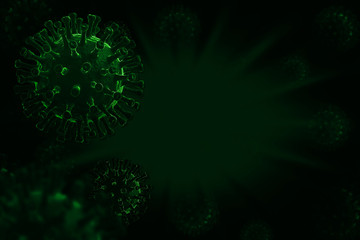 Bacteria infection or virus flu background