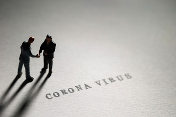 Miniature and corona virus words
