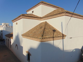 Fototapeta premium Vista de la Ermita de San Sebastián. Adra