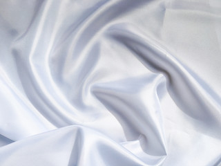 Solf white satin fabric texture background. use as wedding or aniversary day with copy space for design
