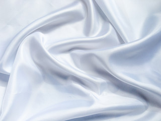 Obraz premium Smooth white cloth texture background. template wallpaper for wedding or New Year with copy space for design