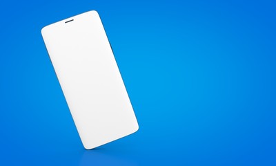 smartphone digital isolated 3d background blue