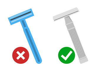 Get rid of plastic razor and use stainless tool