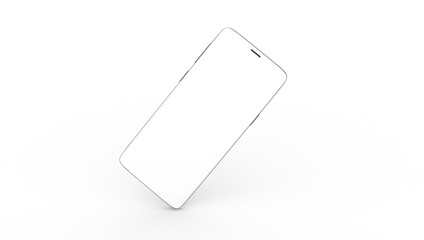 smartphone digital isolated 3d background