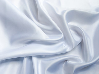 Obraz premium Smooth white cloth texture background. template wallpaper for wedding or New Year with copy space for design