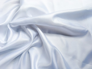 Smooth white cloth texture background. template wallpaper for wedding or New Year with copy space for design