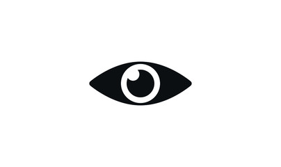Eye icon vector flat style