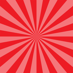 Red background in the style of comics.
